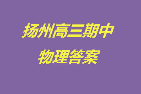 揚州市2023-2024學年高三上學期期中檢測試題物理答案