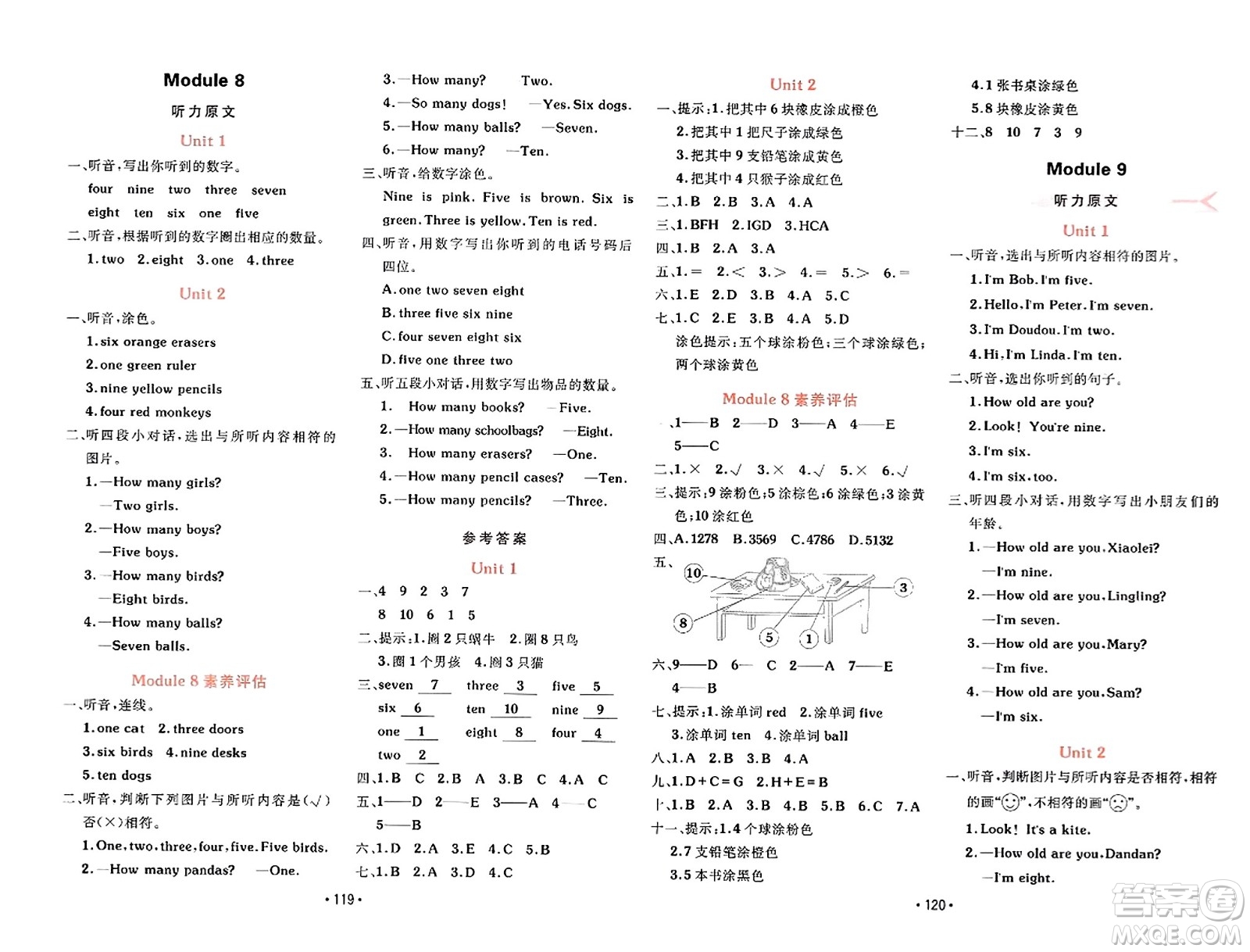 新疆青少年出版社2023年秋同行課課100分過關(guān)作業(yè)一年級(jí)英語上冊(cè)外研版答案