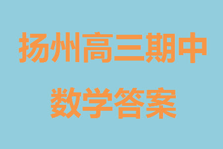 揚州市2023-2024學(xué)年高三上學(xué)期期中檢測試題數(shù)學(xué)答案