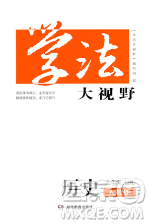湖南教育出版社2023年秋學法大視野九年級歷史上冊人教版答案