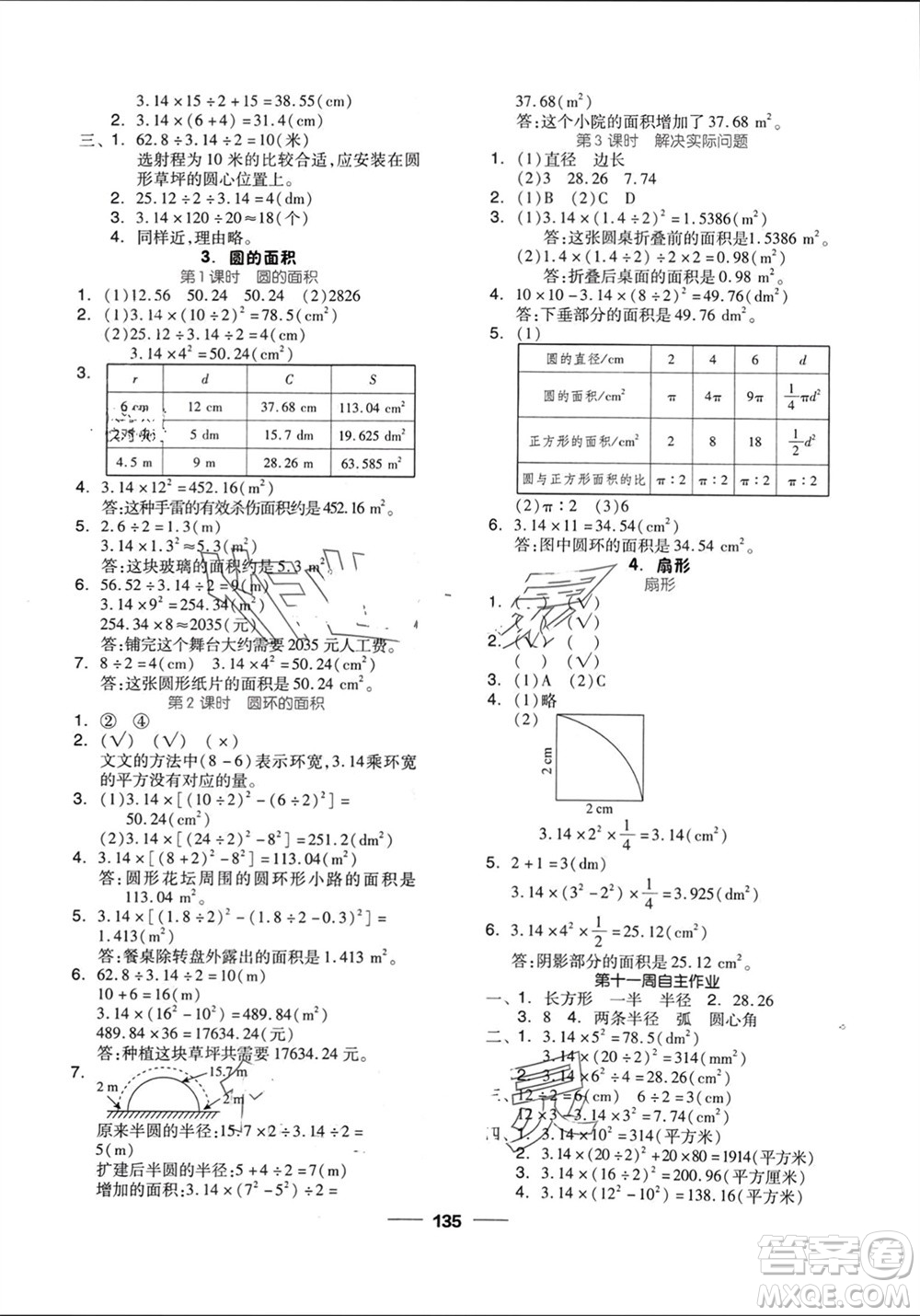 山東科學技術出版社2023年秋新思維伴你學達標測試卷六年級數(shù)學上冊人教版參考答案