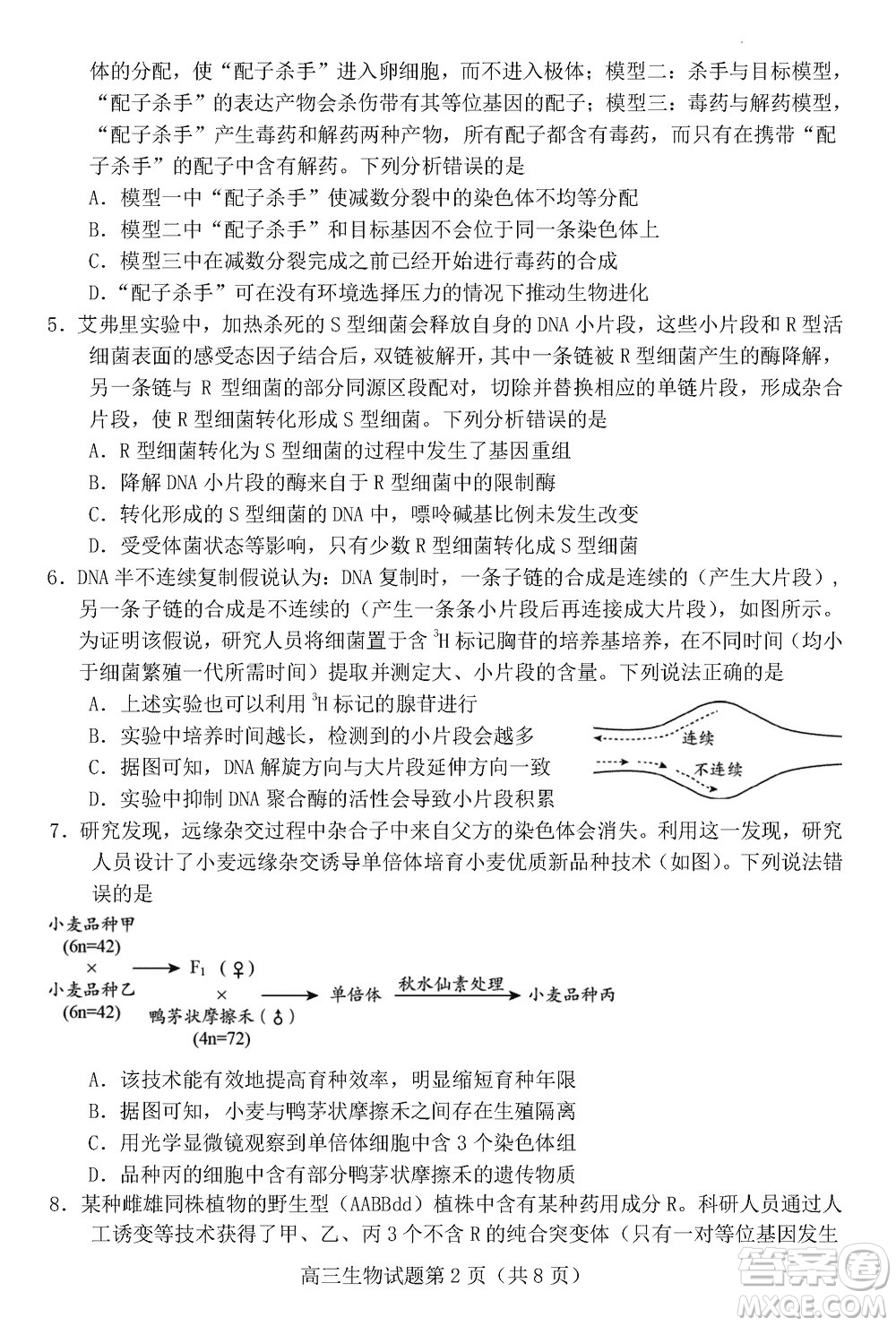 日照2021級高三上學(xué)期11月期中校際聯(lián)合考試生物參考答案