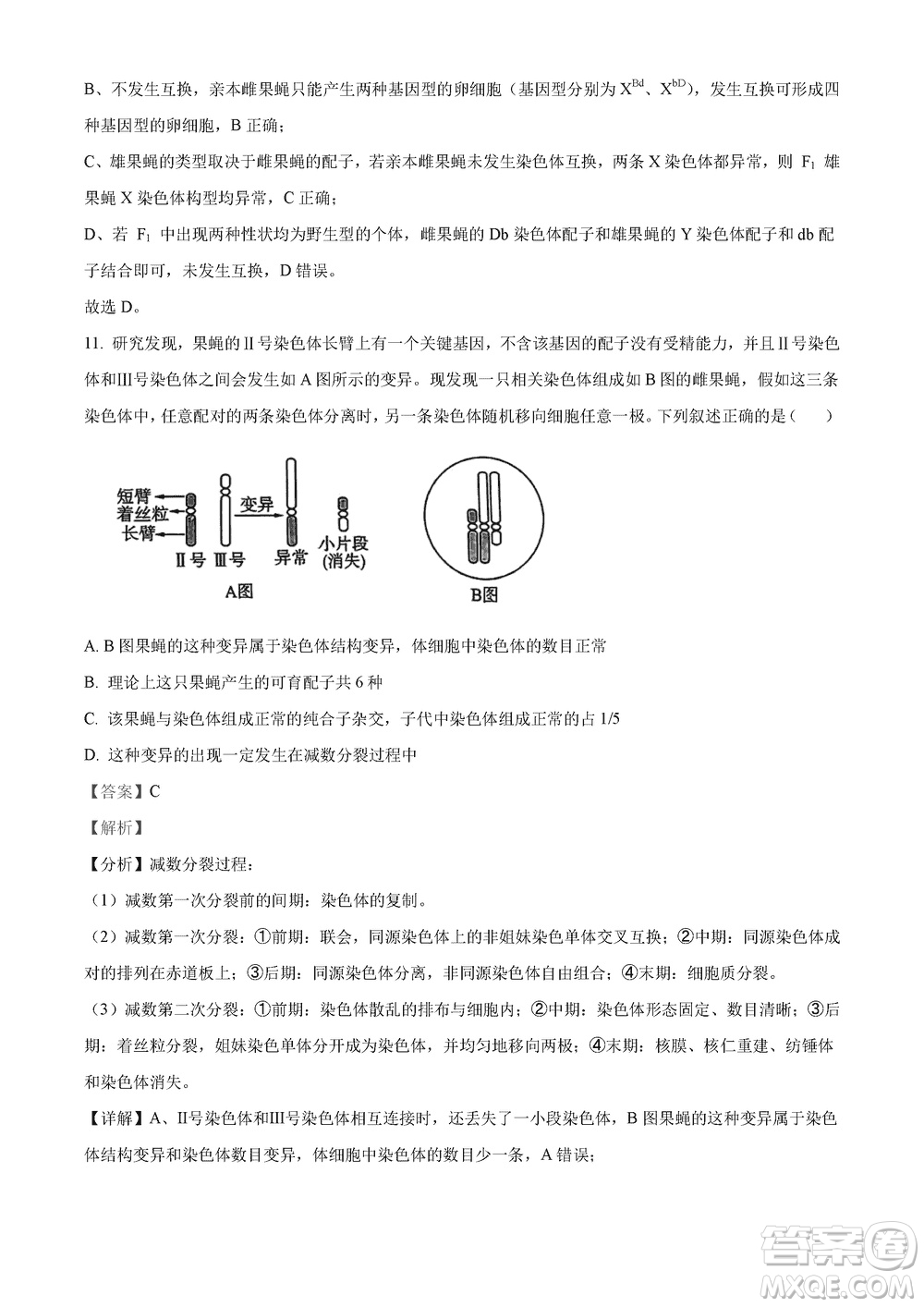 2023年11月湖南岳汨聯(lián)考高三期中考試生物參考答案