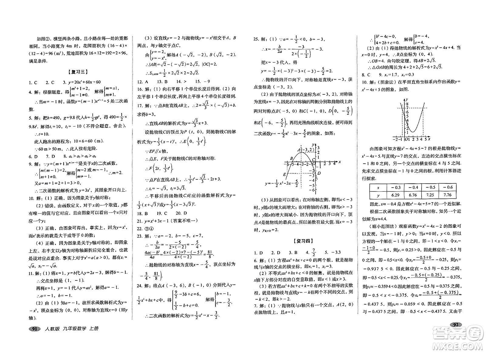 長(zhǎng)春出版社2023年秋聚能闖關(guān)100分期末復(fù)習(xí)沖刺卷九年級(jí)數(shù)學(xué)上冊(cè)人教版答案