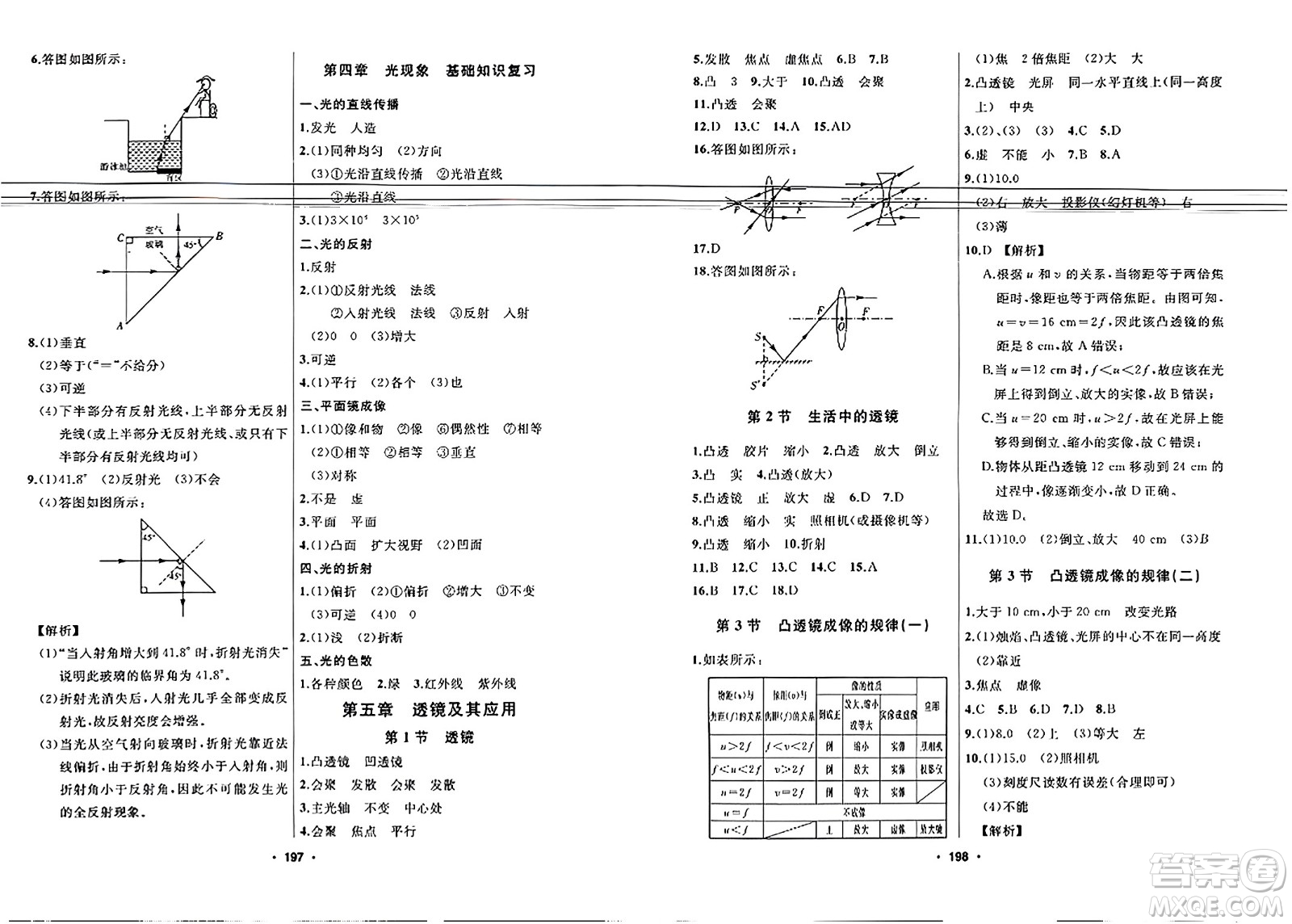 延邊人民出版社2023年秋試題優(yōu)化課堂同步八年級物理上冊人教版答案