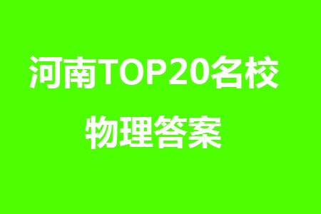 河南省TOP二十名校2024屆高三上學期調研考試八物理試題答案
