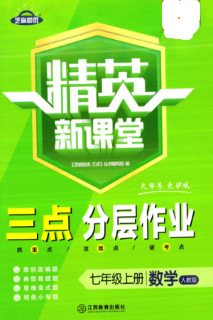 江西教育出版社2023年秋精英新課堂三點分層作業(yè)七年級數(shù)學上冊人教版參考答案