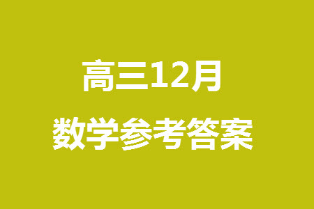 河北新時(shí)代NT教育2024屆高三上學(xué)期12月階段測(cè)試卷數(shù)學(xué)參考答案