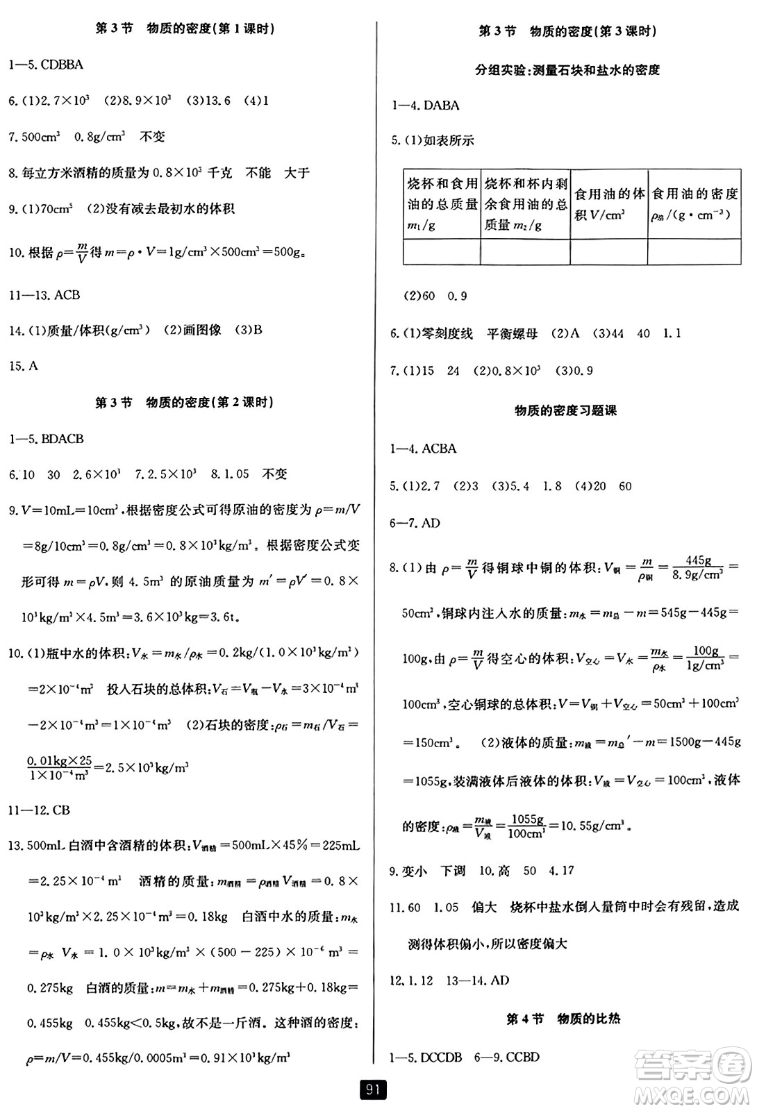 延邊人民出版社2023年秋勵耘書業(yè)勵耘新同步七年級科學上冊浙教版答案