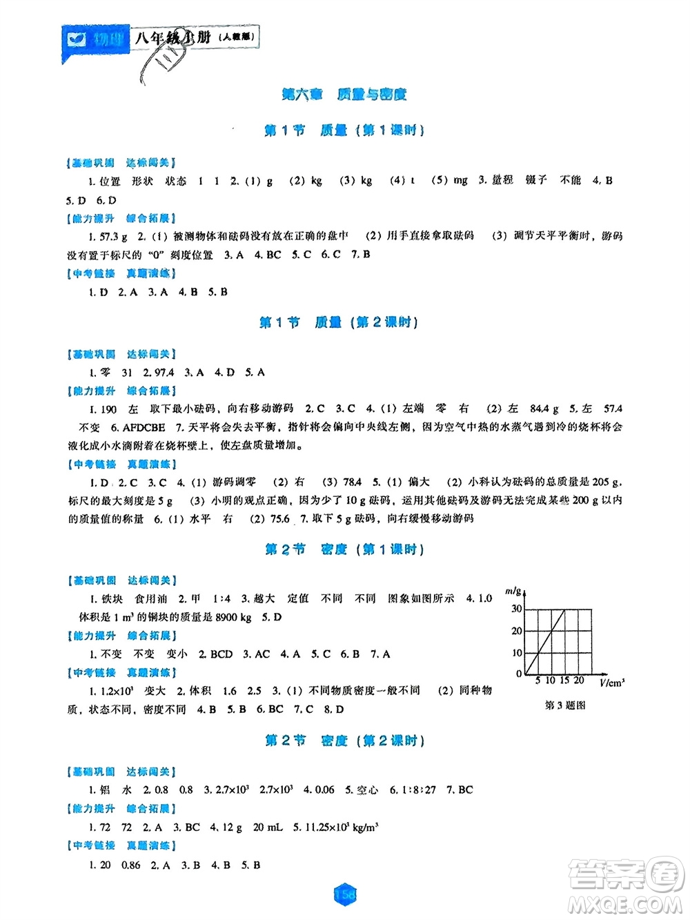 遼海出版社2023年秋新課程物理能力培養(yǎng)八年級(jí)上冊(cè)人教版參考答案