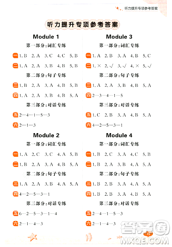 大連出版社2023年秋點(diǎn)石成金金牌每課通一年級(jí)英語(yǔ)上冊(cè)外研版答案