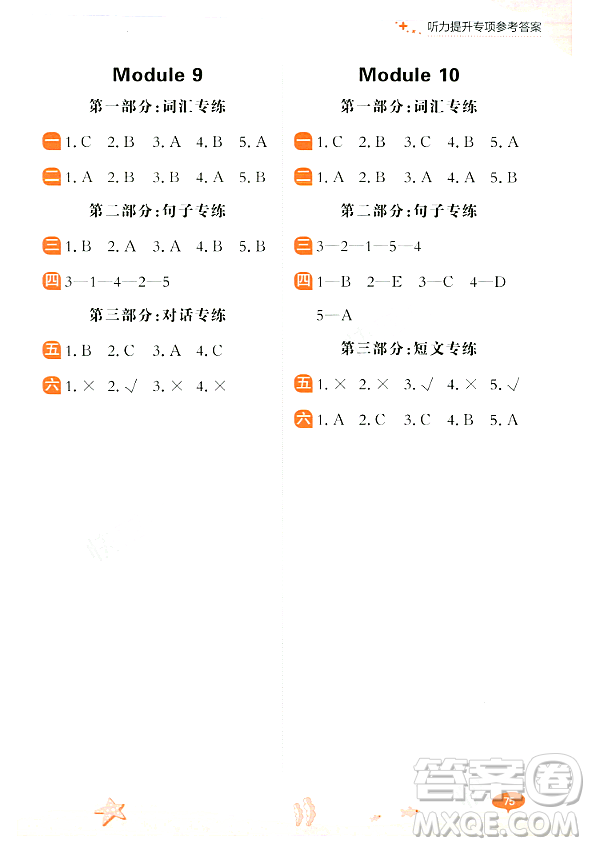 大連出版社2023年秋點(diǎn)石成金金牌每課通一年級(jí)英語(yǔ)上冊(cè)外研版答案