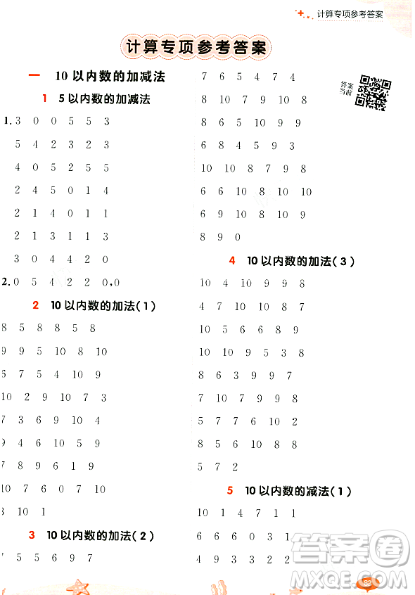 大連出版社2023年秋點(diǎn)石成金金牌每課通一年級(jí)數(shù)學(xué)上冊(cè)北師大版答案