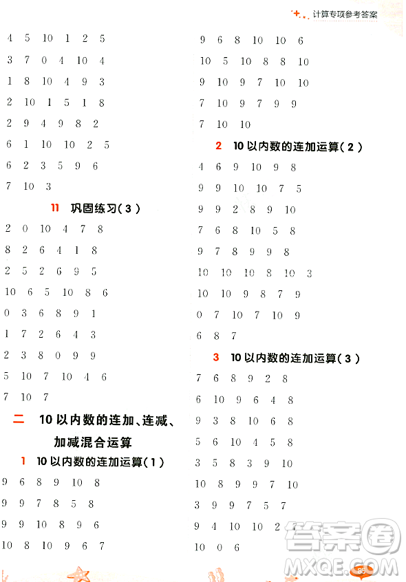 大連出版社2023年秋點(diǎn)石成金金牌每課通一年級(jí)數(shù)學(xué)上冊(cè)北師大版答案