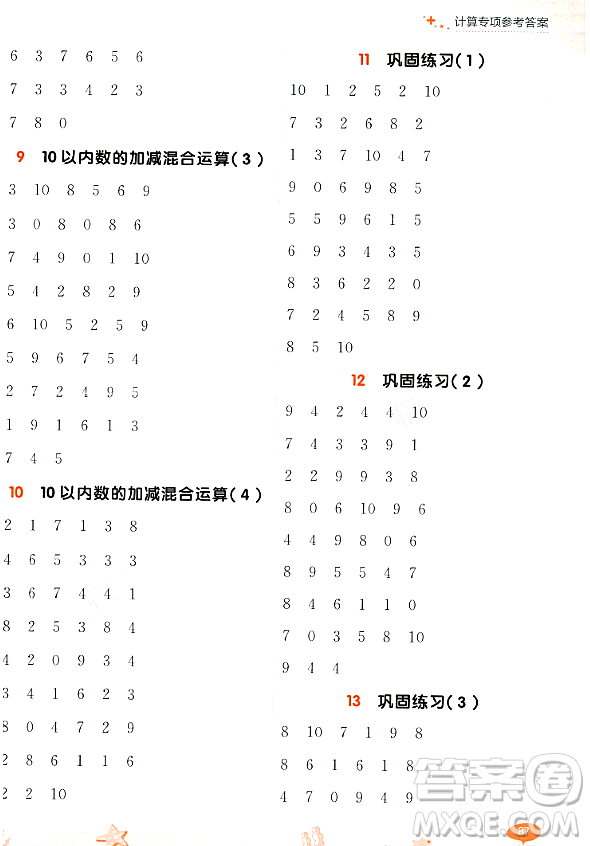 大連出版社2023年秋點(diǎn)石成金金牌每課通一年級(jí)數(shù)學(xué)上冊(cè)北師大版答案