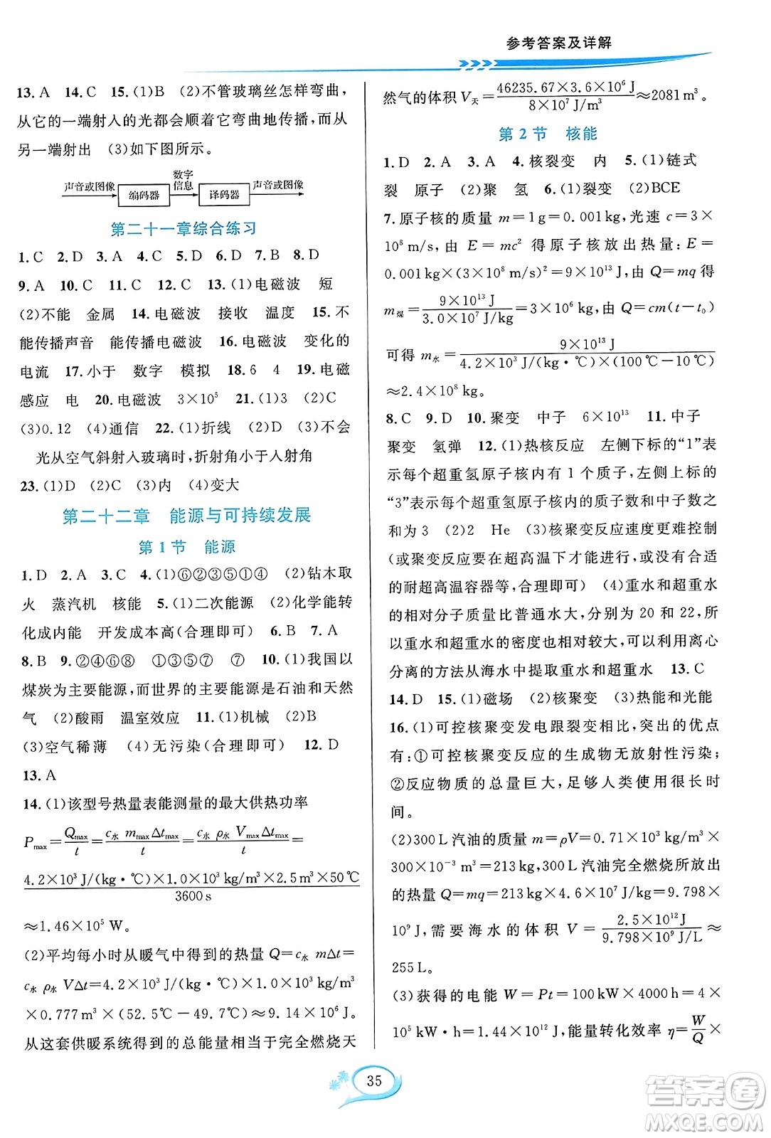 華東師范大學(xué)出版社2023年秋全優(yōu)方案夯實與提高九年級物理全一冊人教版答案