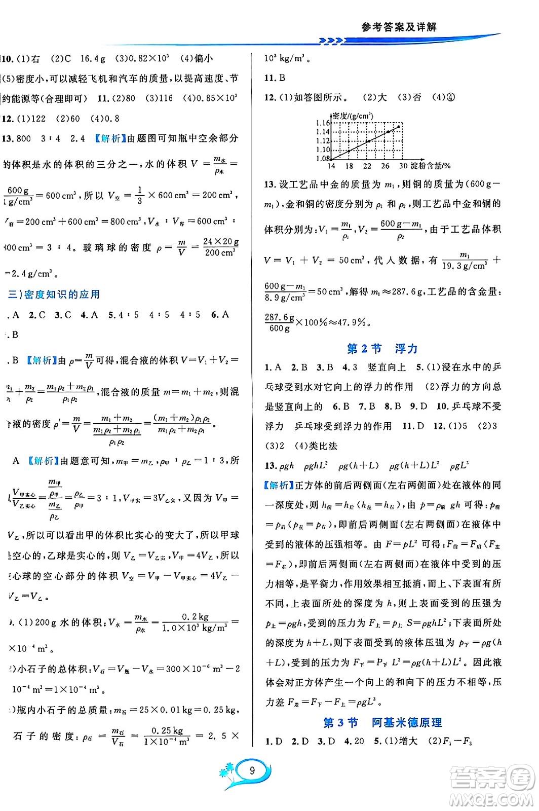 華東師范大學(xué)出版社2023年秋全優(yōu)方案夯實與提高八年級科學(xué)上冊華東師大版A版答案