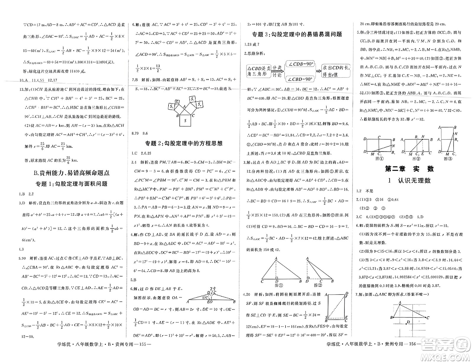 延邊大學出版社2023年秋學練優(yōu)八年級數(shù)學上冊北師大版貴州專版答案