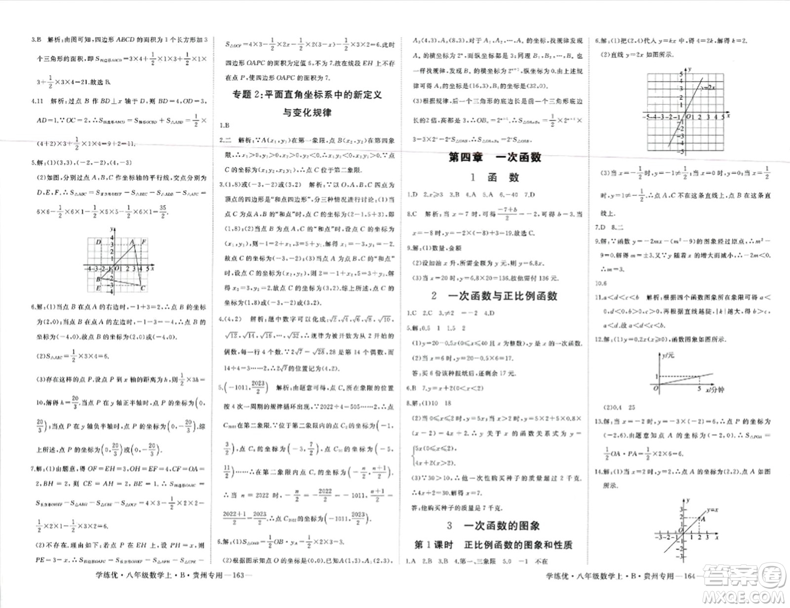 延邊大學出版社2023年秋學練優(yōu)八年級數(shù)學上冊北師大版貴州專版答案