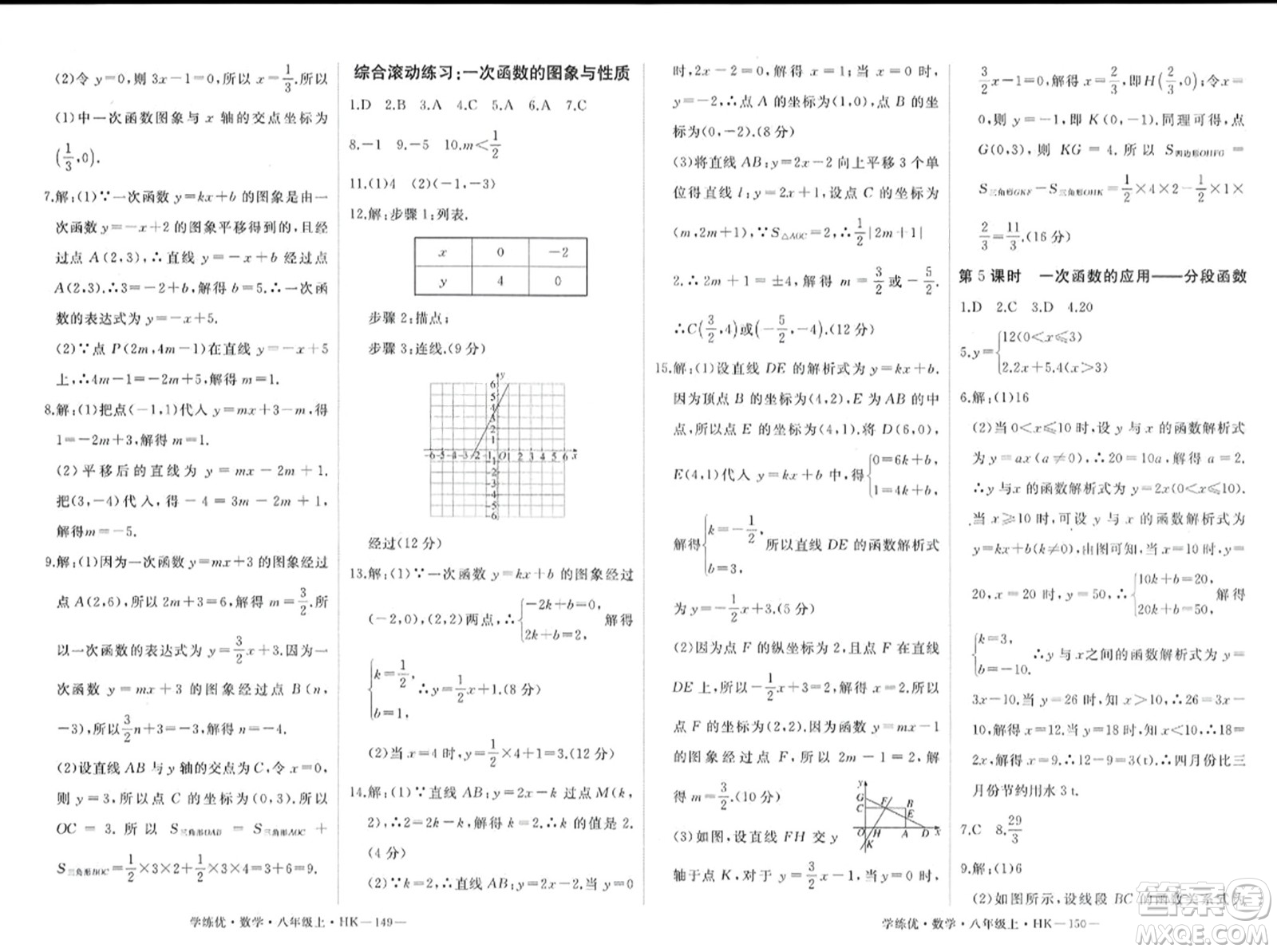 寧夏人民教育出版社2023年秋學(xué)練優(yōu)八年級(jí)數(shù)學(xué)上冊(cè)滬科版答案
