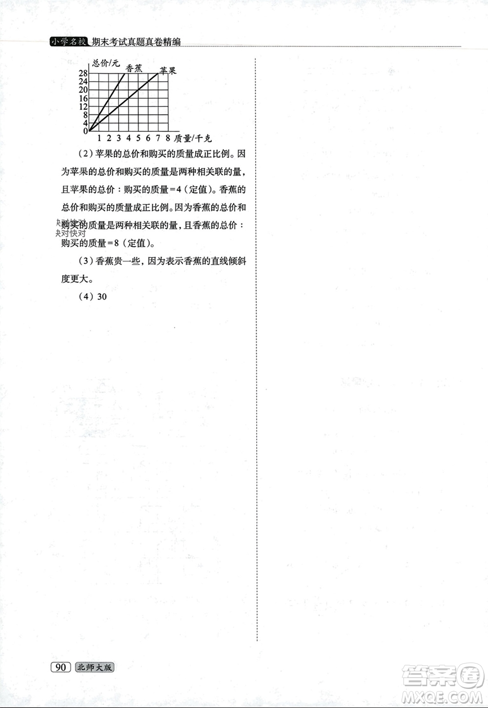 長春出版社2023年秋68所助學(xué)叢書小學(xué)名校期末考試真題真卷精編六年級數(shù)學(xué)上冊北師大版參考答案
