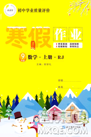 延邊教育出版社2024年寒假作業(yè)九年級(jí)數(shù)學(xué)人教版答案