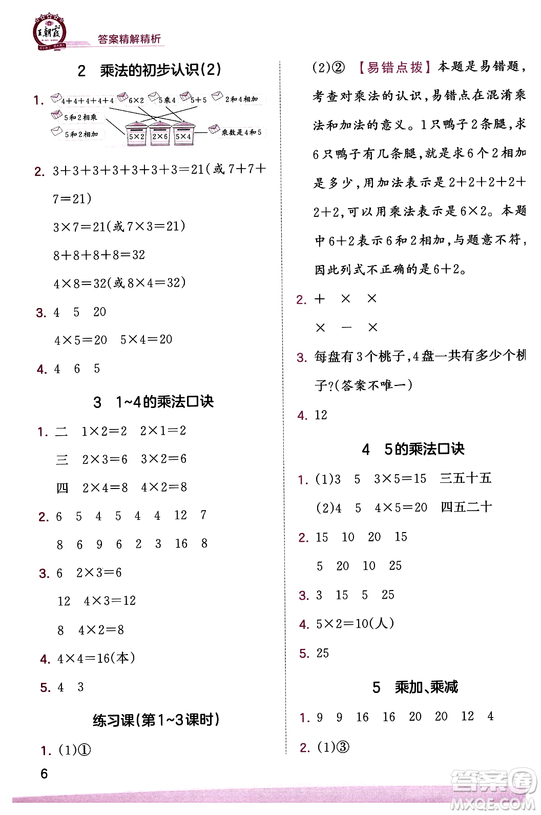 江西人民出版社2023年秋王朝霞創(chuàng)維新課堂二年級數(shù)學上冊蘇教版答案