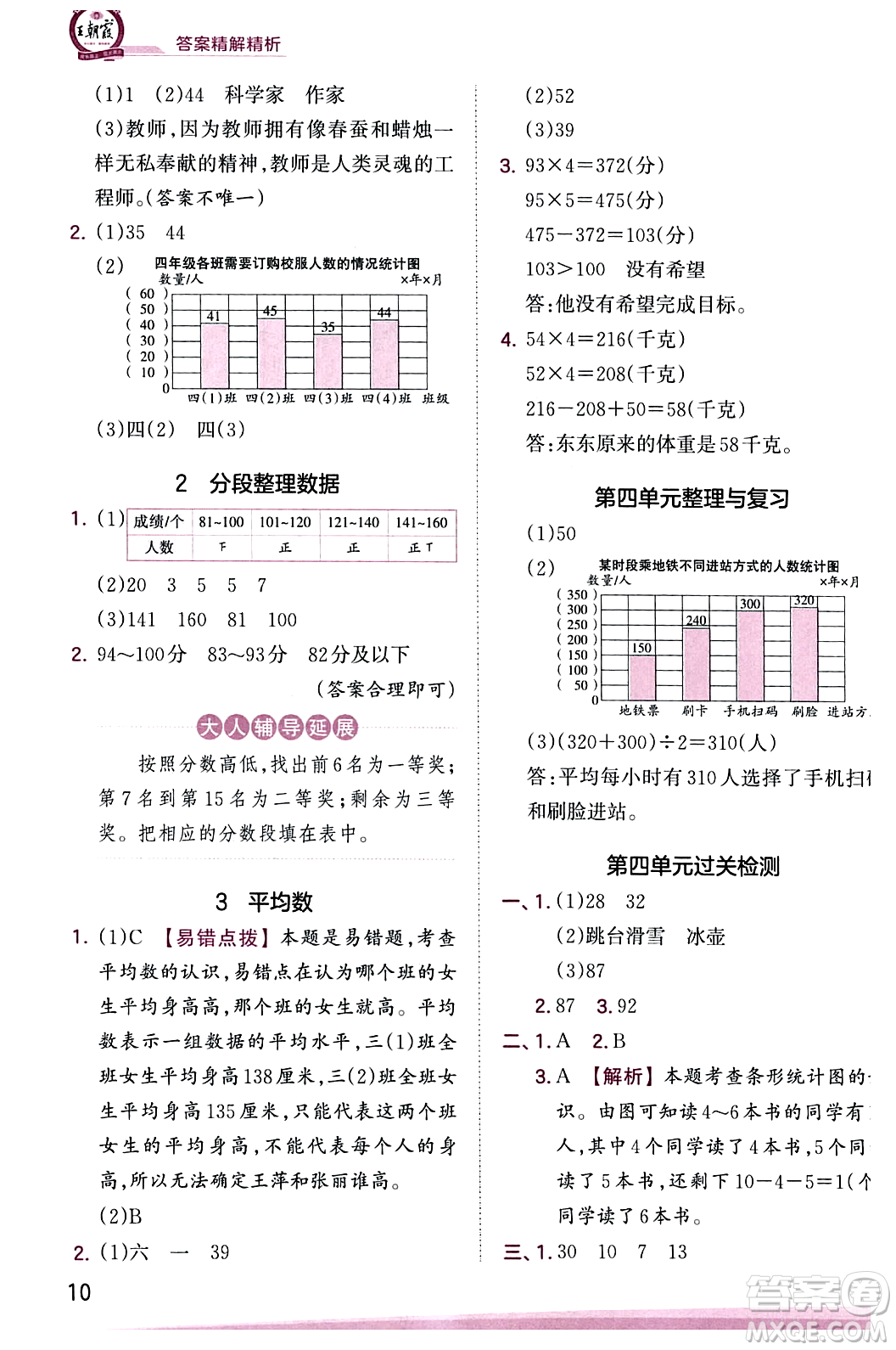 江西人民出版社2023年秋王朝霞創(chuàng)維新課堂四年級(jí)數(shù)學(xué)上冊蘇教版答案