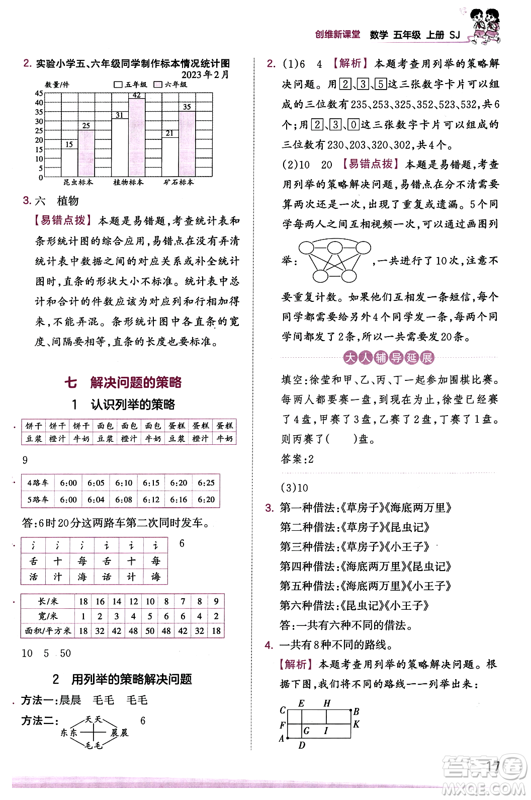江西人民出版社2023年秋王朝霞創(chuàng)維新課堂五年級(jí)數(shù)學(xué)上冊(cè)蘇教版答案