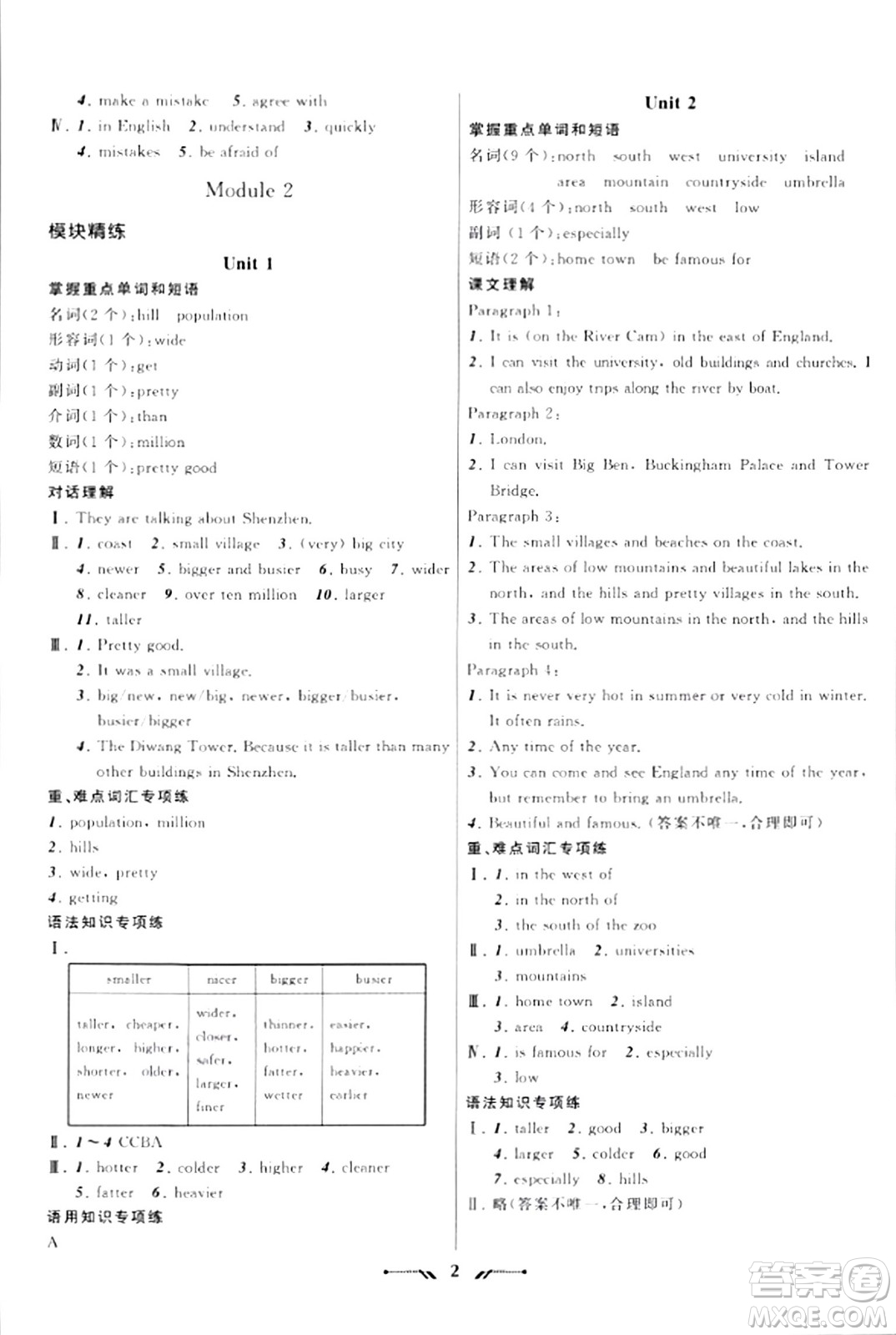 遼寧師范大學(xué)出版社2023年秋新課程新教材導(dǎo)航學(xué)英語八年級(jí)英語上冊(cè)外研版答案