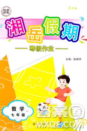 湖南大學(xué)出版社2024北京央教湘岳假期寒假作業(yè)七年級數(shù)學(xué)人教版答案
