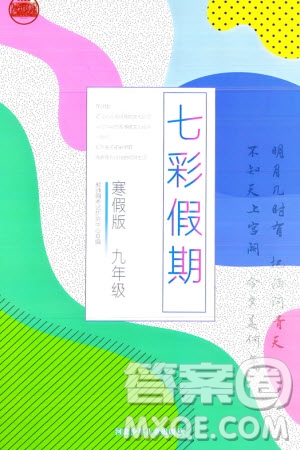 河北少年兒童出版社2024七彩假期寒假九年級語文通用版參考答案