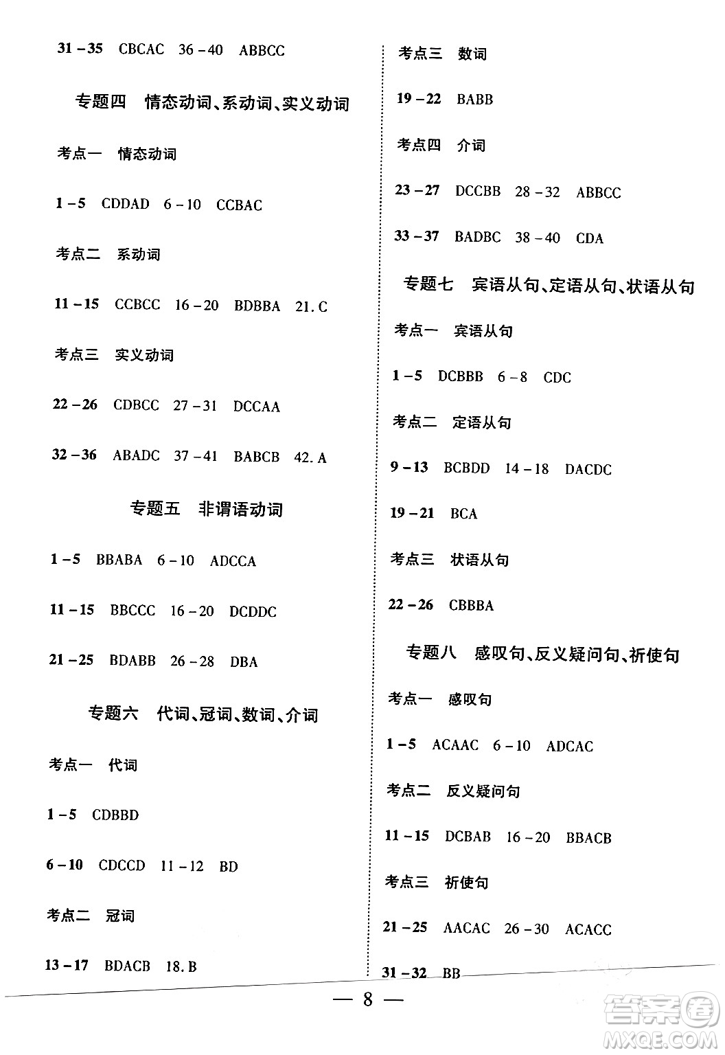 安徽大學(xué)出版社2024假期總動員寒假必刷題九年級英語課標(biāo)版答案