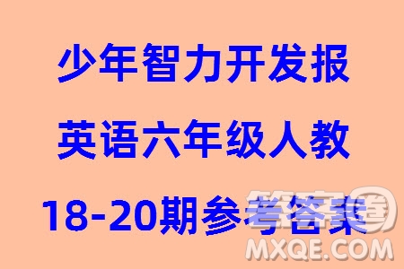 2023年秋少年智力開發(fā)報(bào)六年級(jí)英語上冊(cè)人教版第18-20期答案