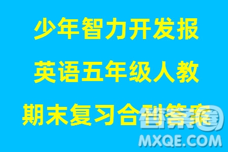 2023年秋少年智力開發(fā)報五年級英語上冊人教版期末總復(fù)習(xí)合刊參考答案