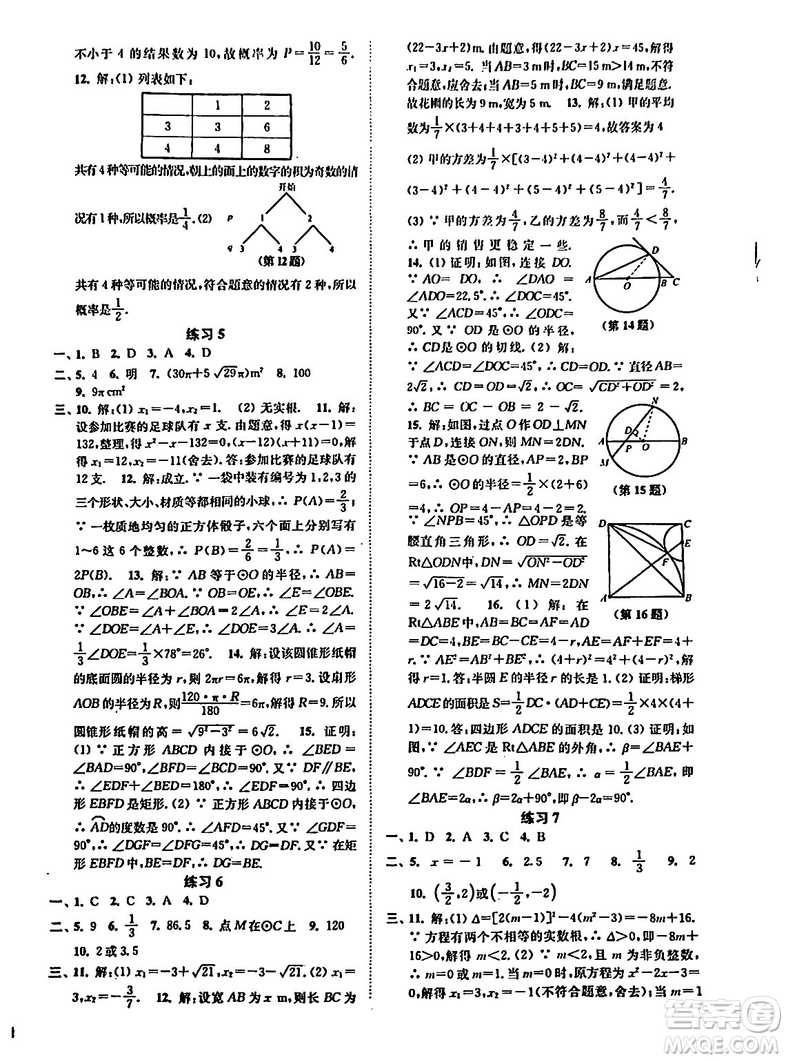 江蘇鳳凰科學(xué)技術(shù)出版社2024快樂(lè)過(guò)寒假九年級(jí)合訂本通用版增強(qiáng)版答案