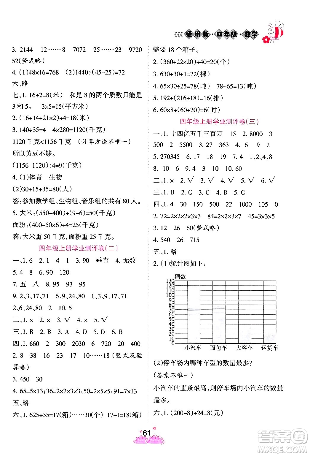 陽光出版社2024假日時(shí)光寒假作業(yè)四年級(jí)數(shù)學(xué)通用版答案