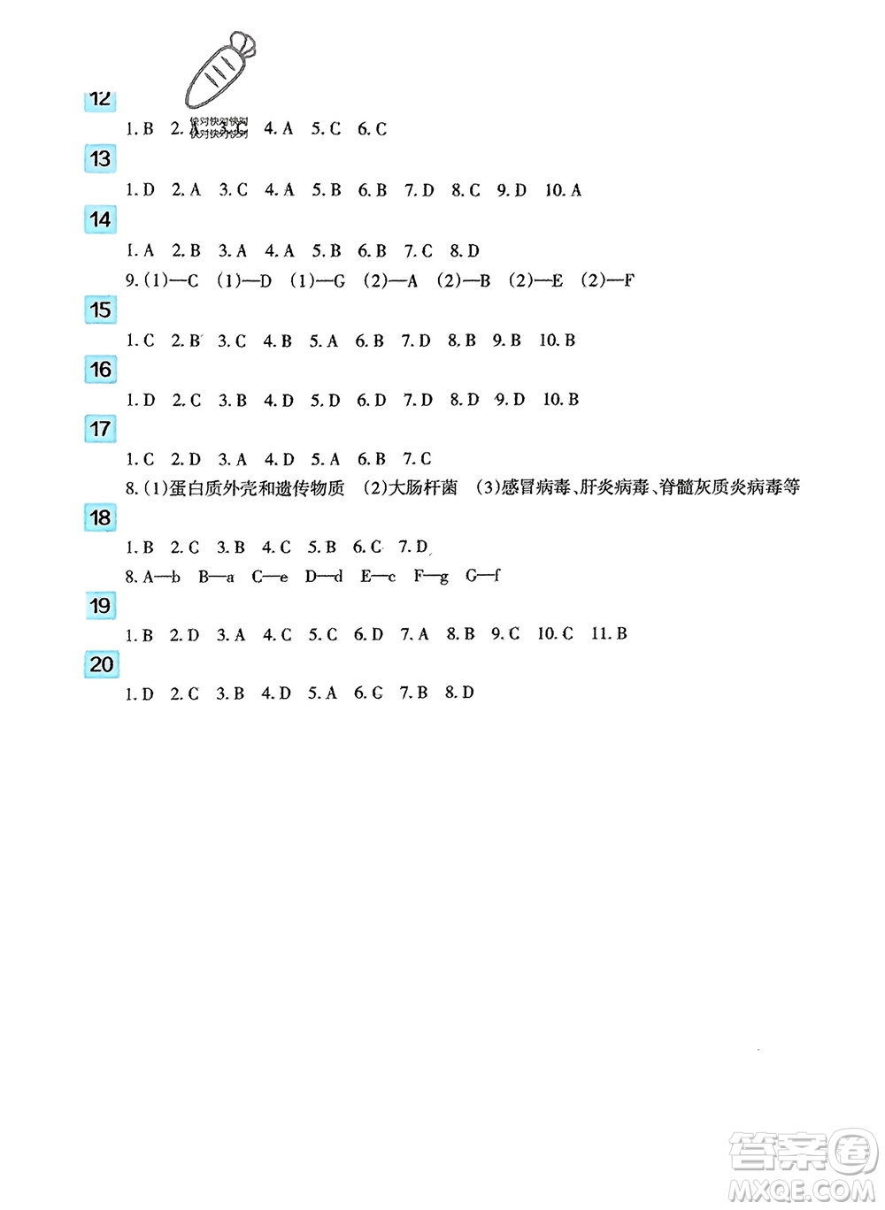 新疆文化出版社2024寒假作業(yè)及活動(dòng)八年級(jí)歷地生合訂本通用版參考答案
