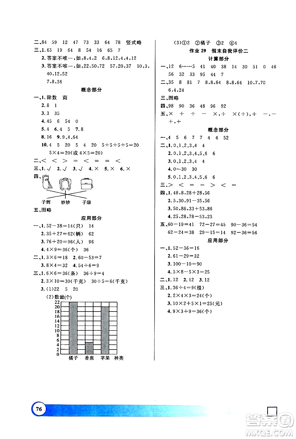 上海大學(xué)出版社2024鐘書金牌寒假作業(yè)導(dǎo)與練二年級(jí)數(shù)學(xué)通用版上海專版答案