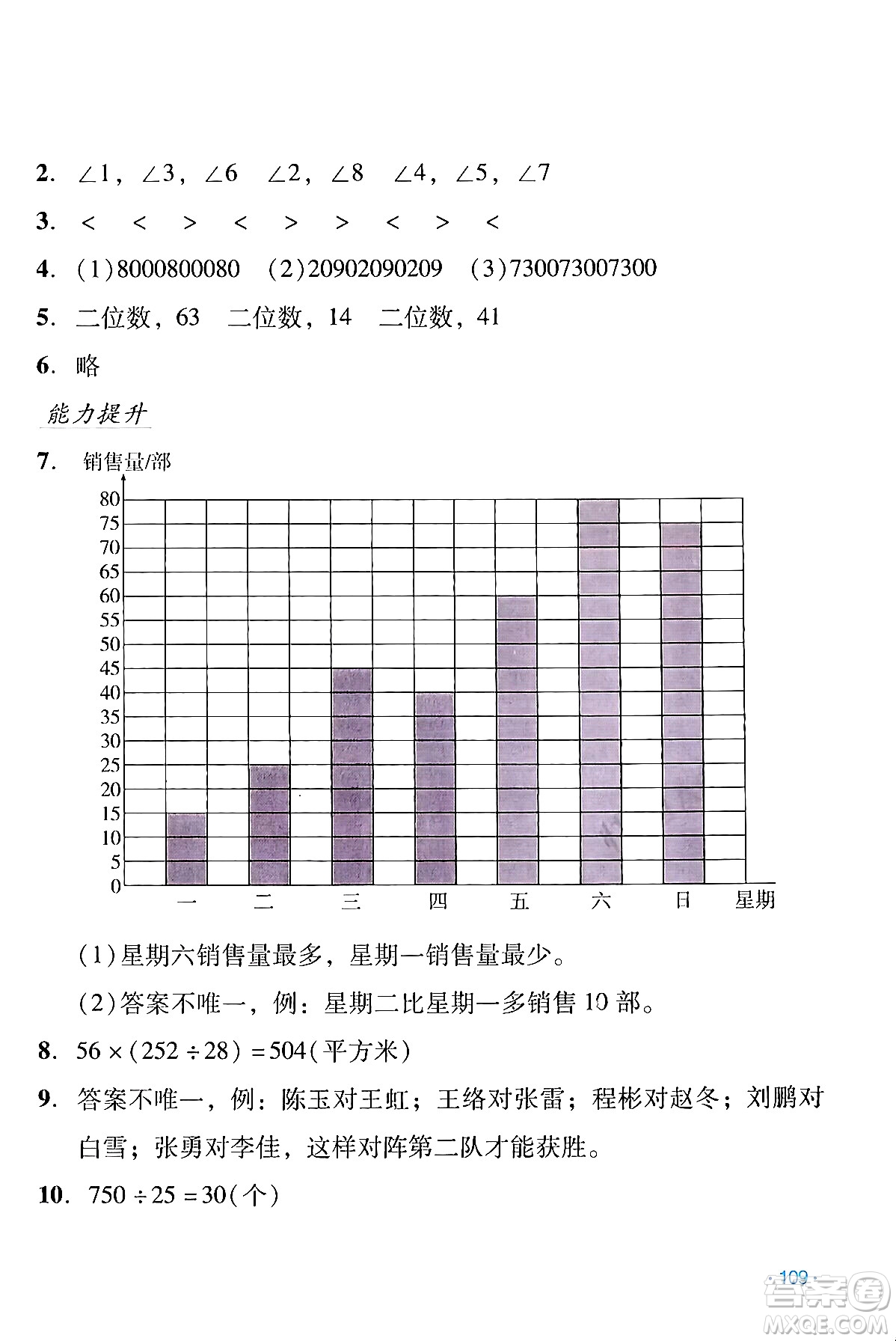 吉林出版集團(tuán)股份有限公司2024假日數(shù)學(xué)四年級(jí)數(shù)學(xué)人教版答案