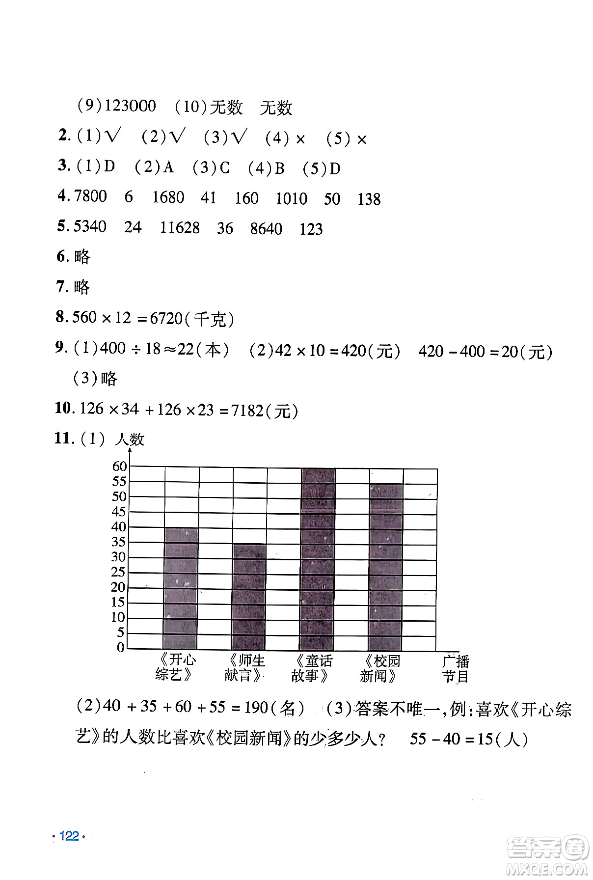 吉林出版集團(tuán)股份有限公司2024假日數(shù)學(xué)四年級(jí)數(shù)學(xué)人教版答案