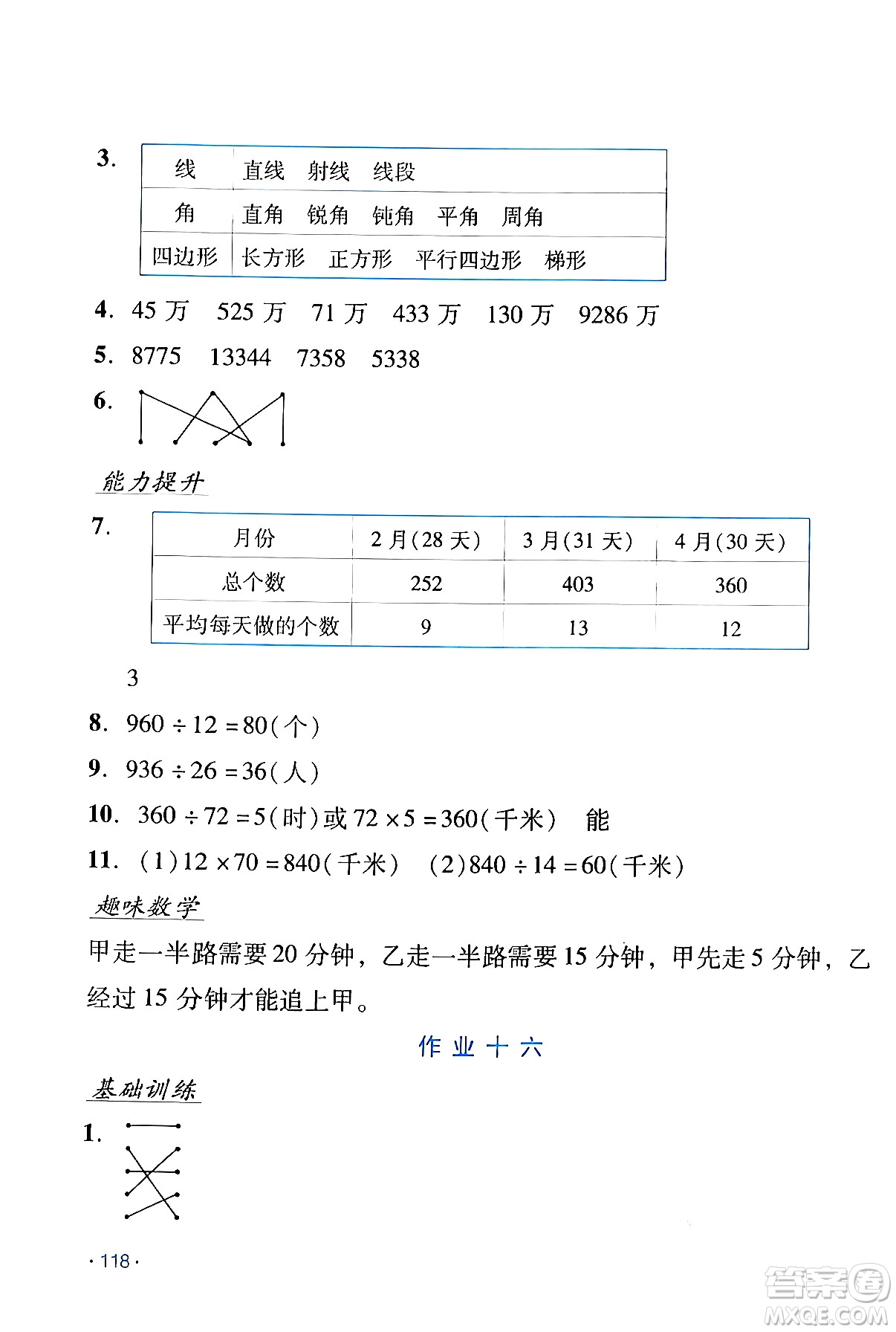 吉林出版集團(tuán)股份有限公司2024假日數(shù)學(xué)四年級(jí)數(shù)學(xué)人教版答案