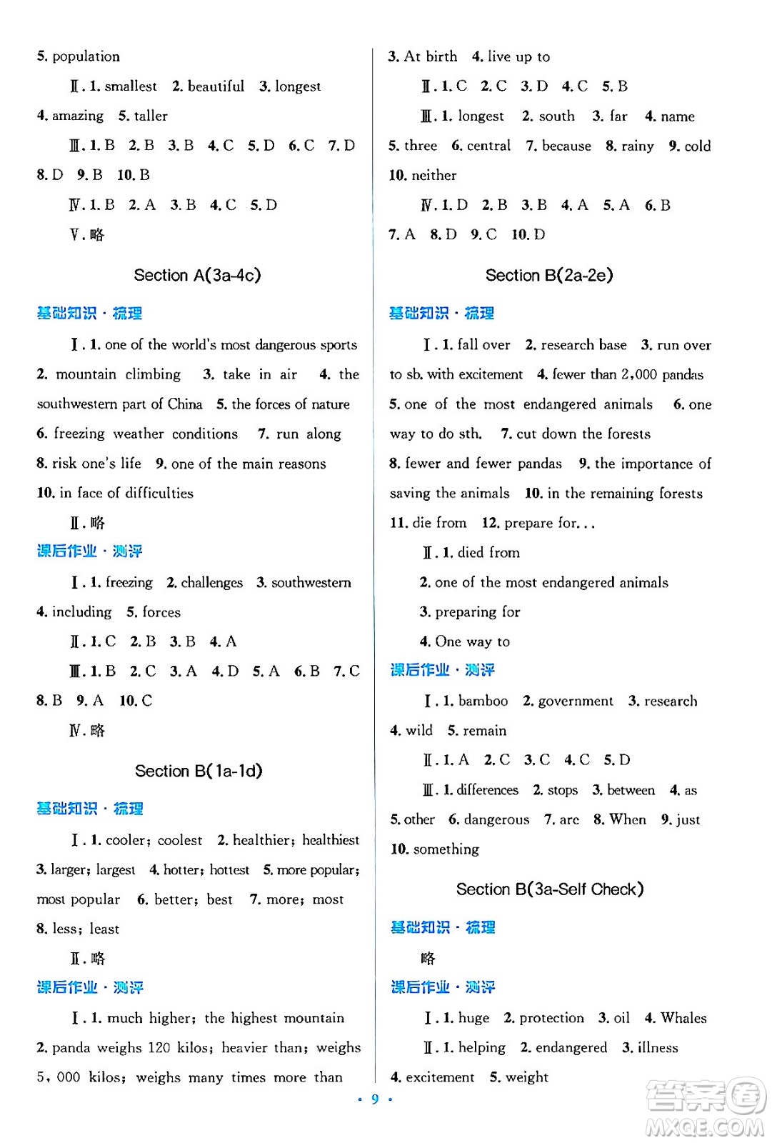 人民教育出版社2024年春人教金學(xué)典同步解析與測(cè)評(píng)學(xué)考練八年級(jí)英語(yǔ)下冊(cè)人教版答案