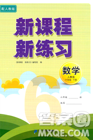 二十一世紀(jì)出版社集團2024年春新課程新練習(xí)六年級數(shù)學(xué)下冊人教版答案