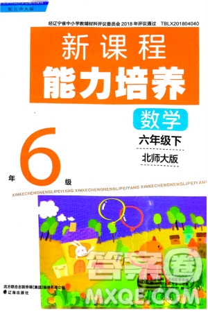 遼海出版社2024年春新課程能力培養(yǎng)六年級(jí)數(shù)學(xué)下冊(cè)北師大版參考答案