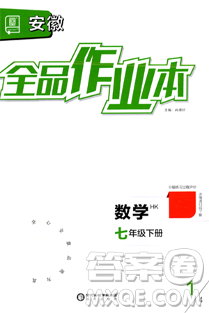 陽光出版社2024年春全品作業(yè)本七年級數(shù)學(xué)下冊滬科版安徽專版答案