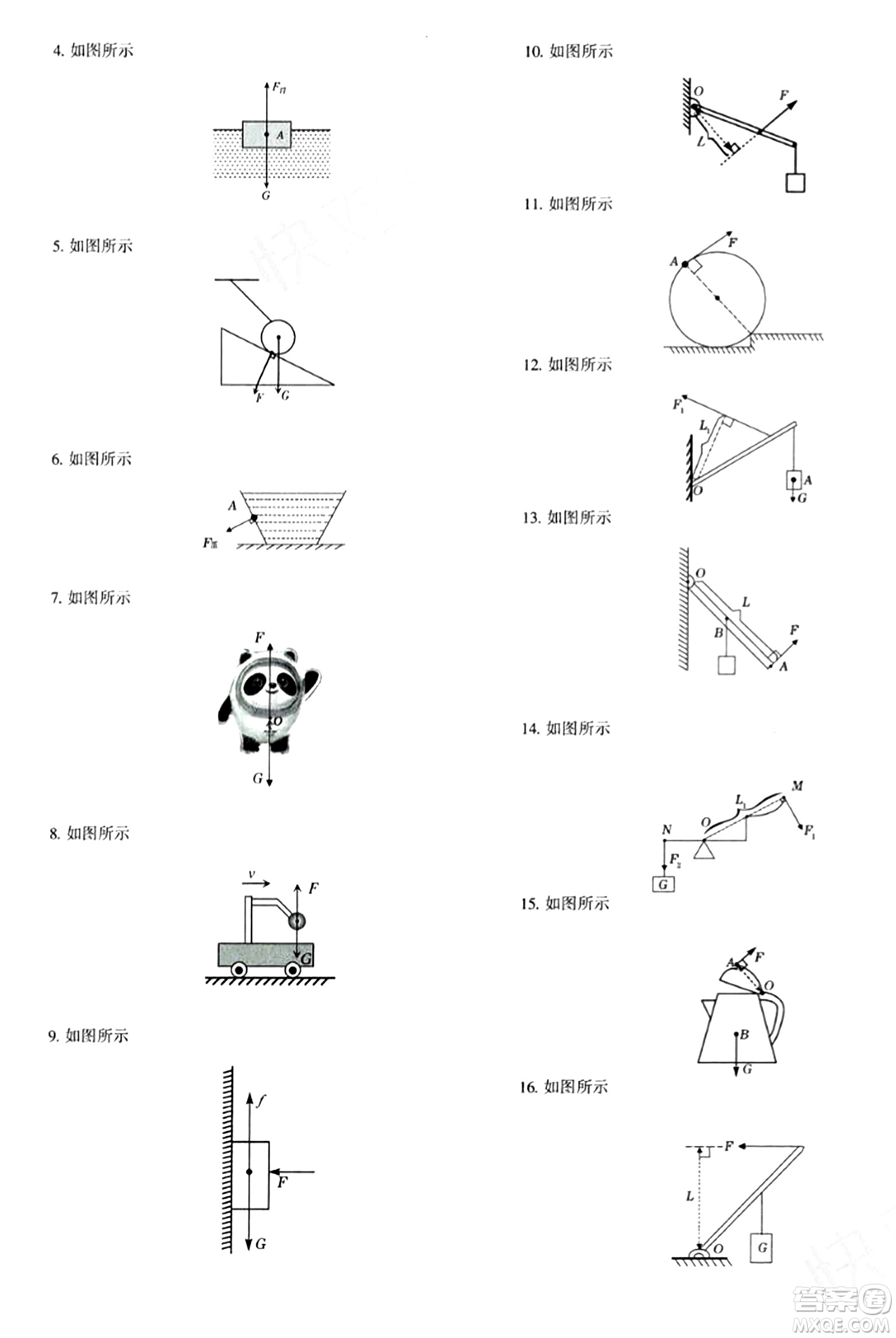 新疆青少年出版社2024年春優(yōu)學1+1評價與測試八年級物理下冊通用版答案