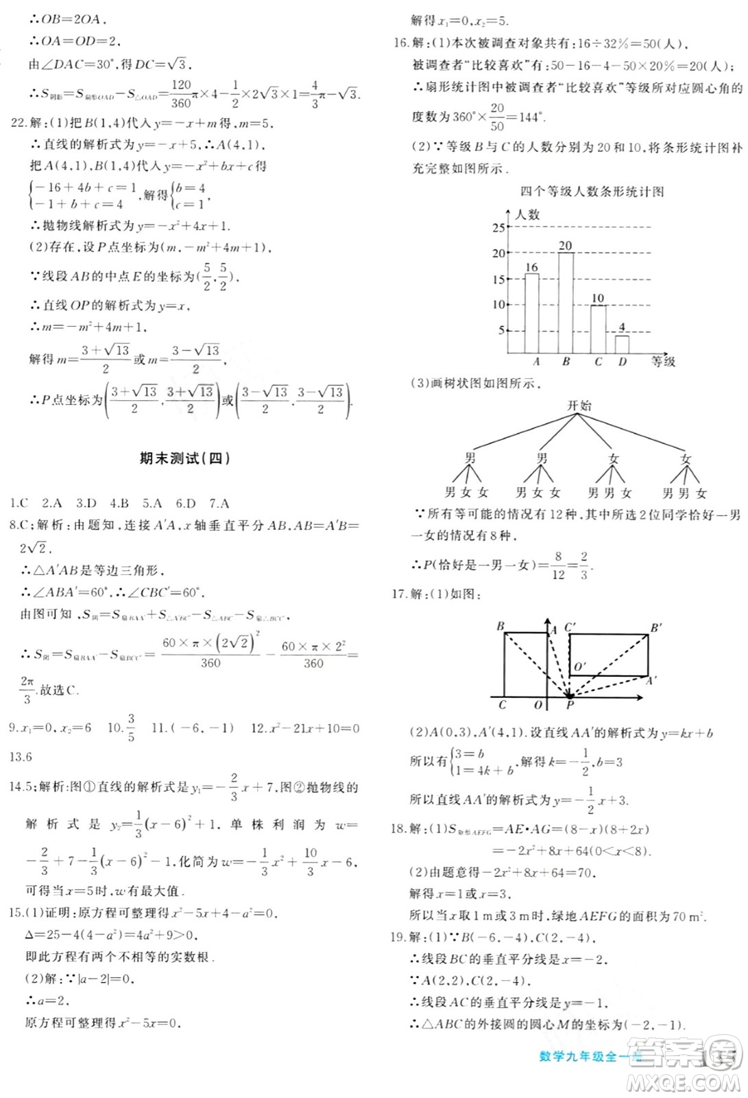 新疆青少年出版社2024年春優(yōu)學(xué)1+1評(píng)價(jià)與測(cè)試九年級(jí)數(shù)學(xué)下冊(cè)通用版答案