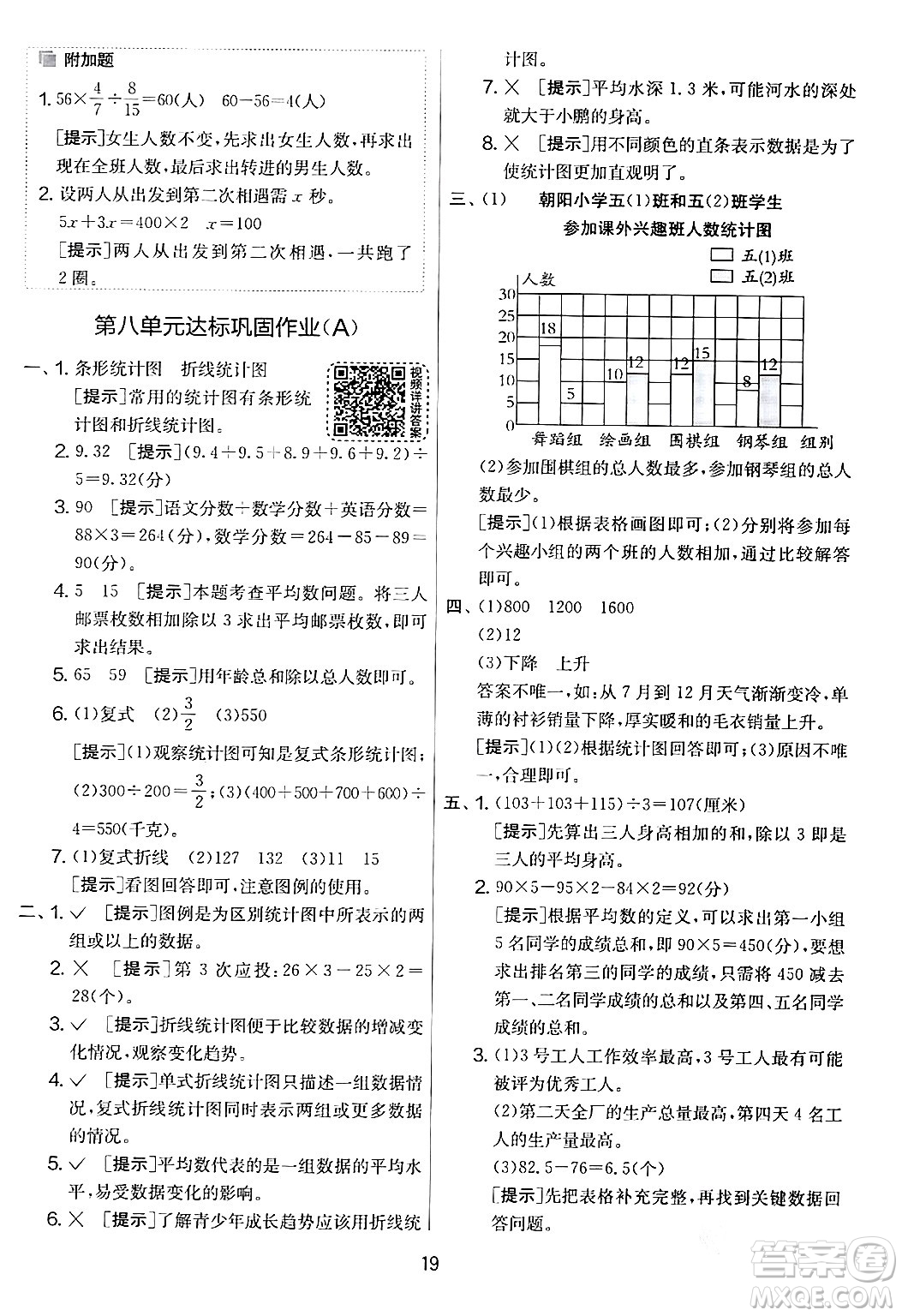 江蘇人民出版社2024年春實(shí)驗(yàn)班提優(yōu)大考卷五年級數(shù)學(xué)下冊北師大版答案