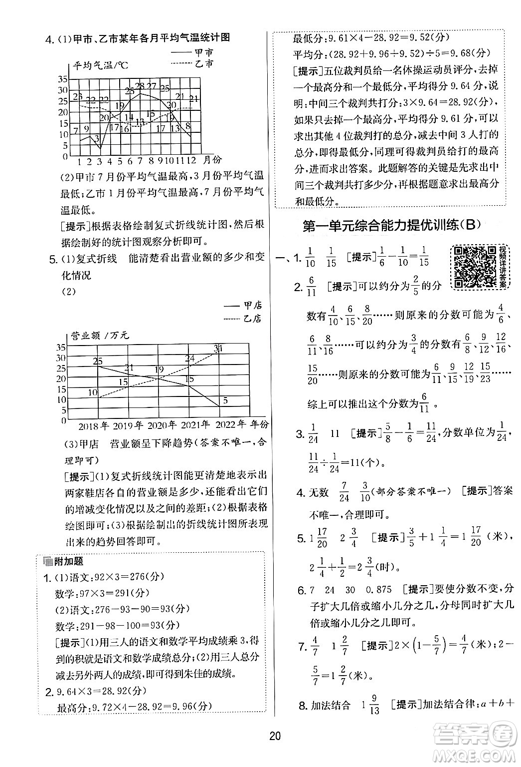 江蘇人民出版社2024年春實(shí)驗(yàn)班提優(yōu)大考卷五年級數(shù)學(xué)下冊北師大版答案